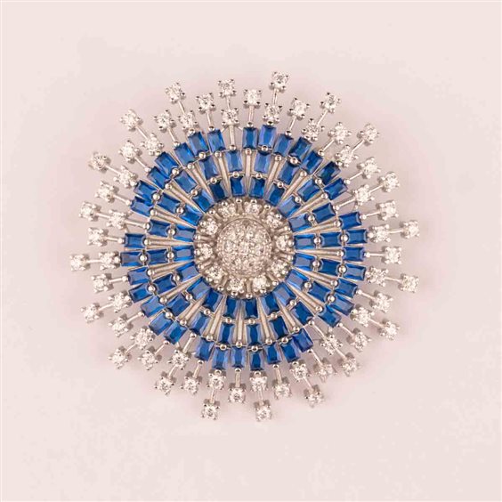 Brosche Ultima Edizione Dame in Silber SA00392-BLU - SA00392-BLU